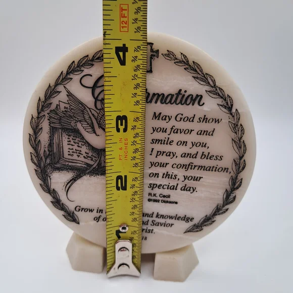 Religious Keepsake Set - Baptism Plaque & Confirmation Stone with Stand - Picture 9 of 9